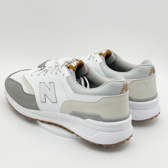 New Balance 997 SL Golf Shoes Size 13 - 4E EXTRA WIDE Mens White Gray NEW